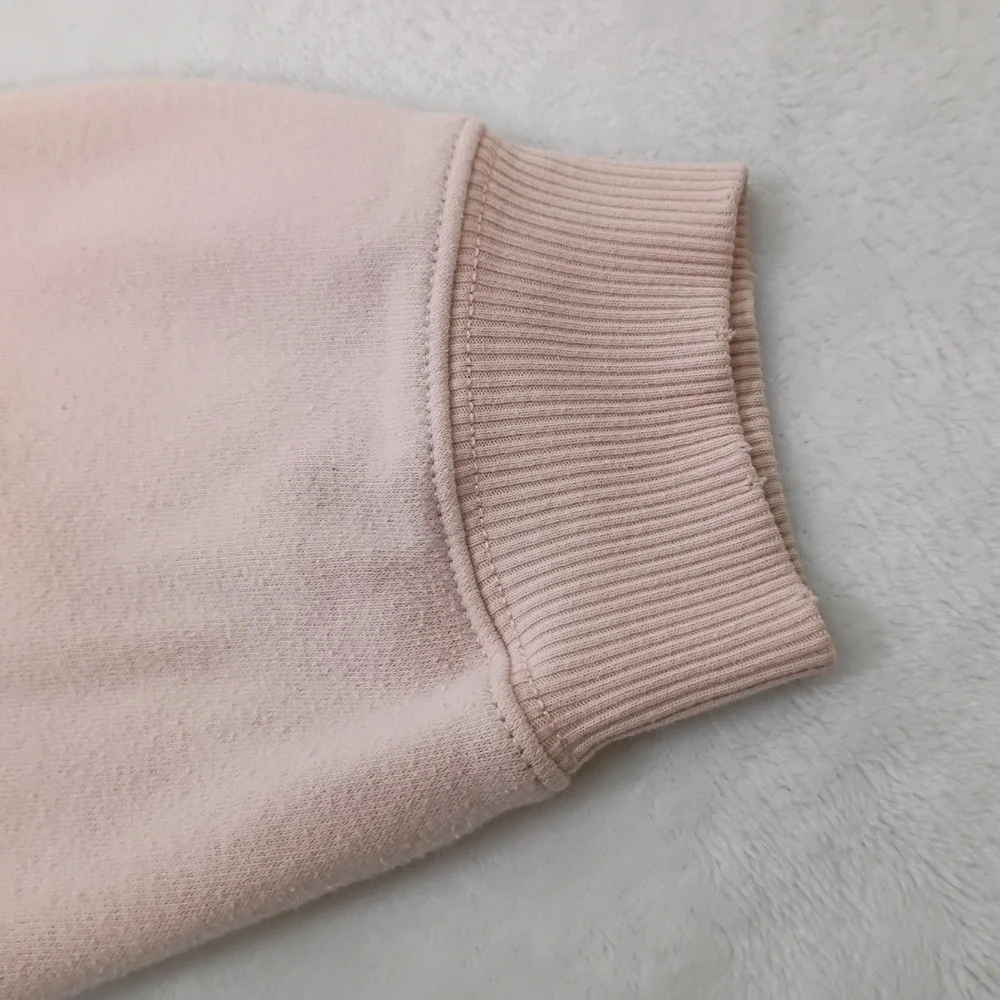 American Eagle Ahh-mazingly Soft Colorblock Raglan Sweatshirt Gray Pink Medium - Picture 10 of 14